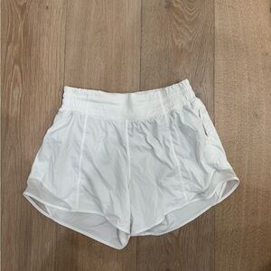 Women's White Lululemon Shorts